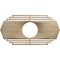 Ekena Millwork Chrysler Wood Fretwork Pierced Ceiling Medallion, Hickory, 26"W x 13"H x 6 7/8"ID x 3/8"T CMWP26X13X0375CSHI - alternate 1
